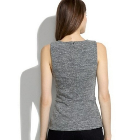 Madewell peplum sleeveless top - Picture 2 of 6